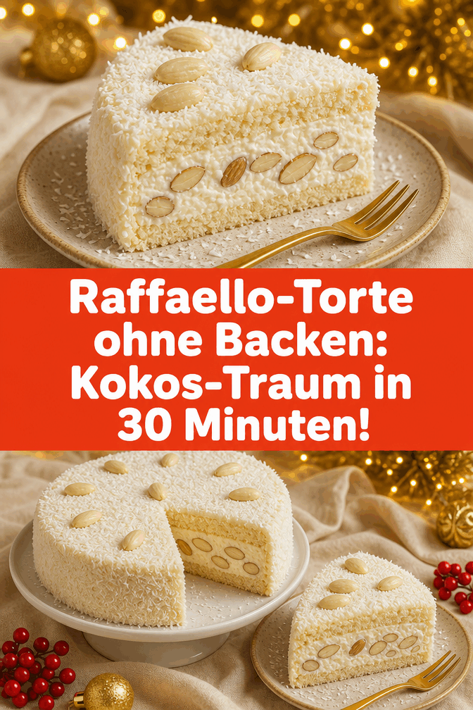 Raffaello-Torte ohne Backen: Kokos-Traum in 30 Minuten!
