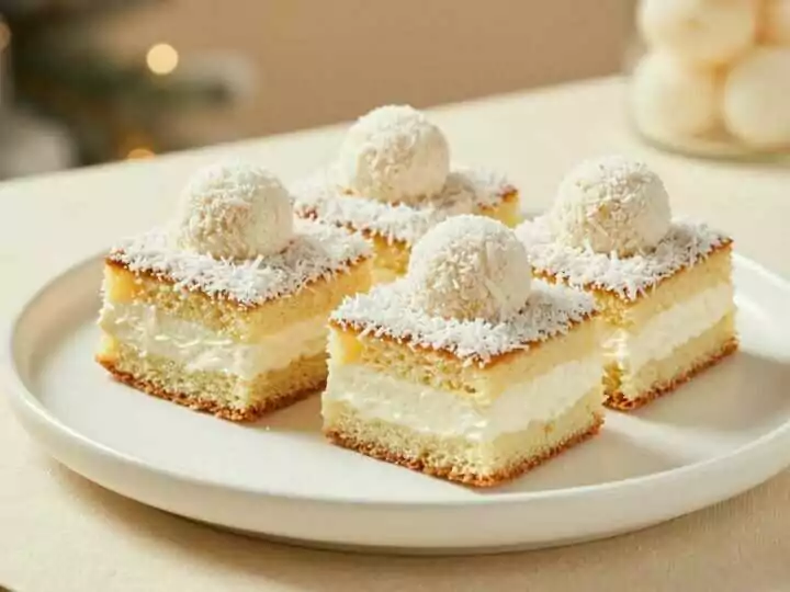 Raffaello-Blechkuchen mit Vanillecreme: Blitzschnell und unwiderstehlich!