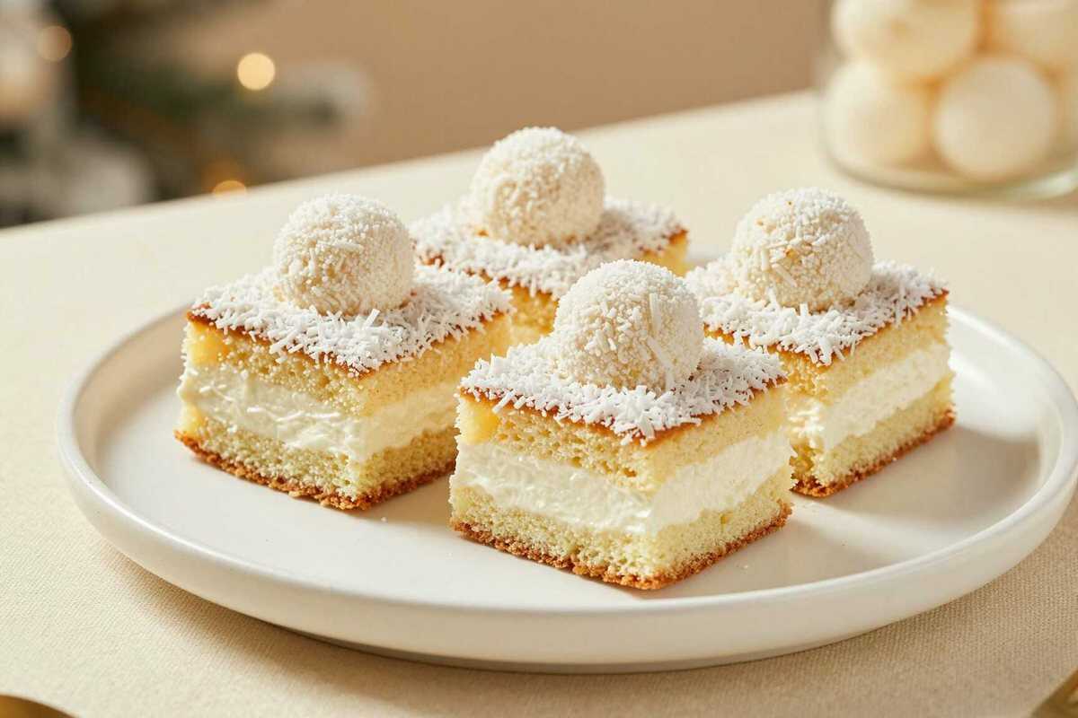 Raffaello-Blechkuchen mit Vanillecreme: Blitzschnell und unwiderstehlich!