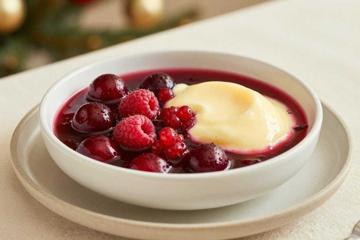 Rote Grütze mit Vanillesoße: Omas Original, das jeder nachmachen will!
