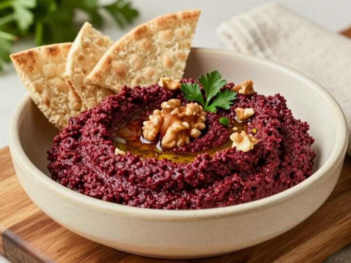 Rote-Paprika-Dip mit Walnüssen: 350 g, cremig und kräftig!