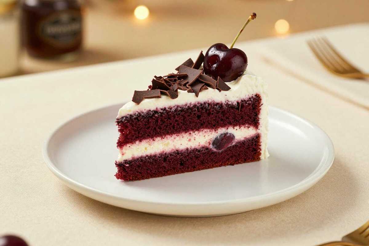 Rotwein-Sahne-Torte: Der Weihnachtsklassiker mit Kirschen!