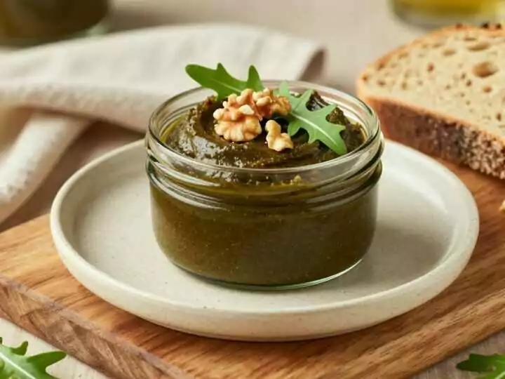 Rucola-Aufstrich mit Walnüssen: 300 g, herb und würzig!
