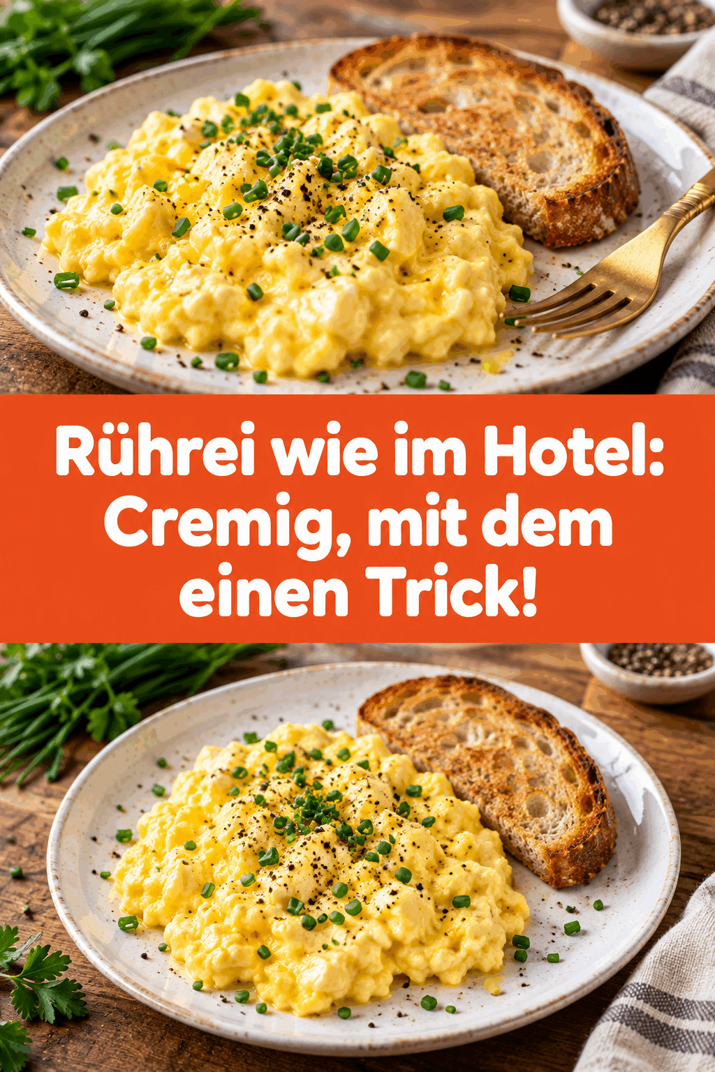 Rührei wie im Hotel: Cremig, mit dem einen Trick!