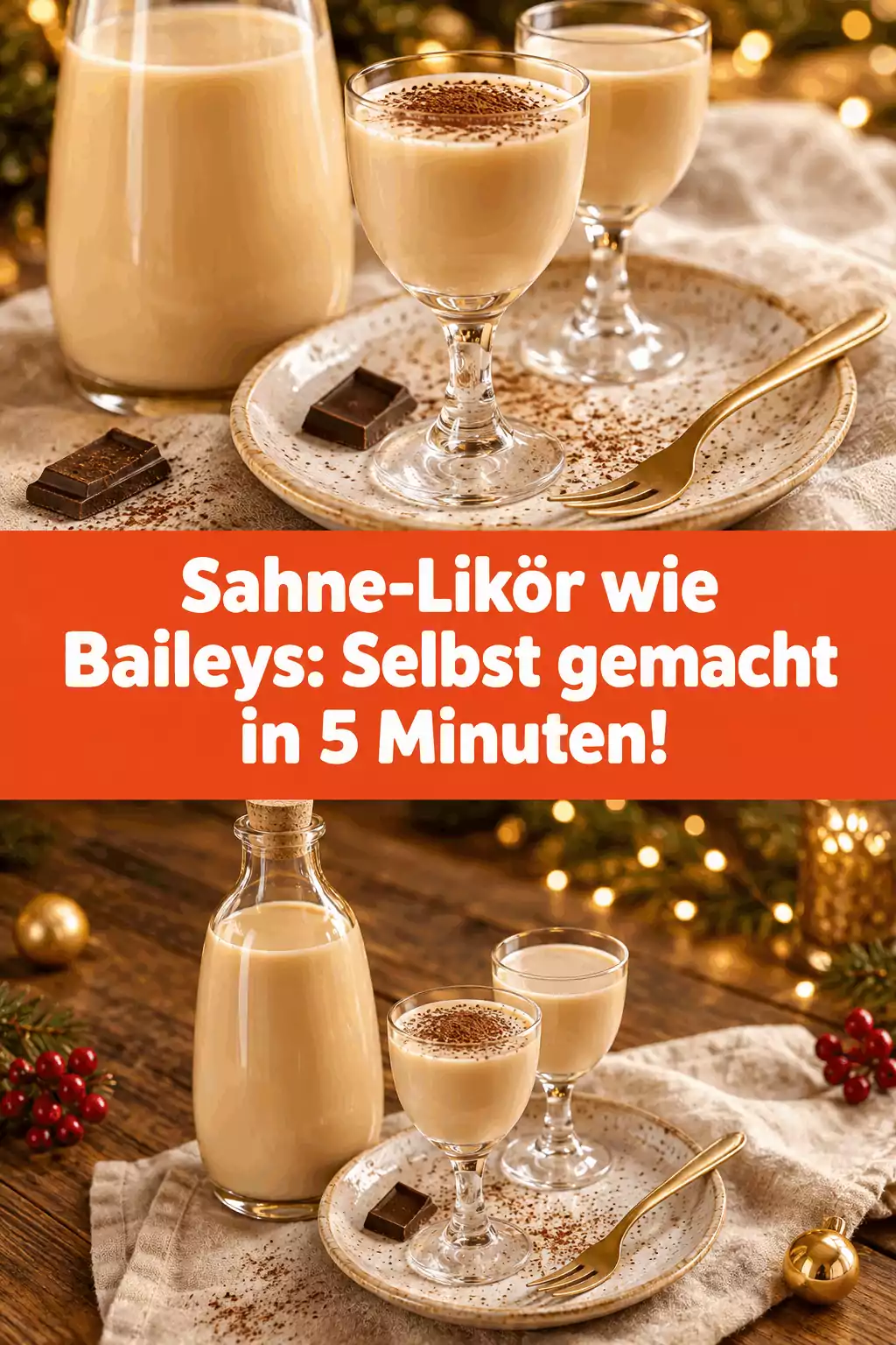 Sahne-Likör wie Baileys: Selbst gemacht in 5 Minuten!