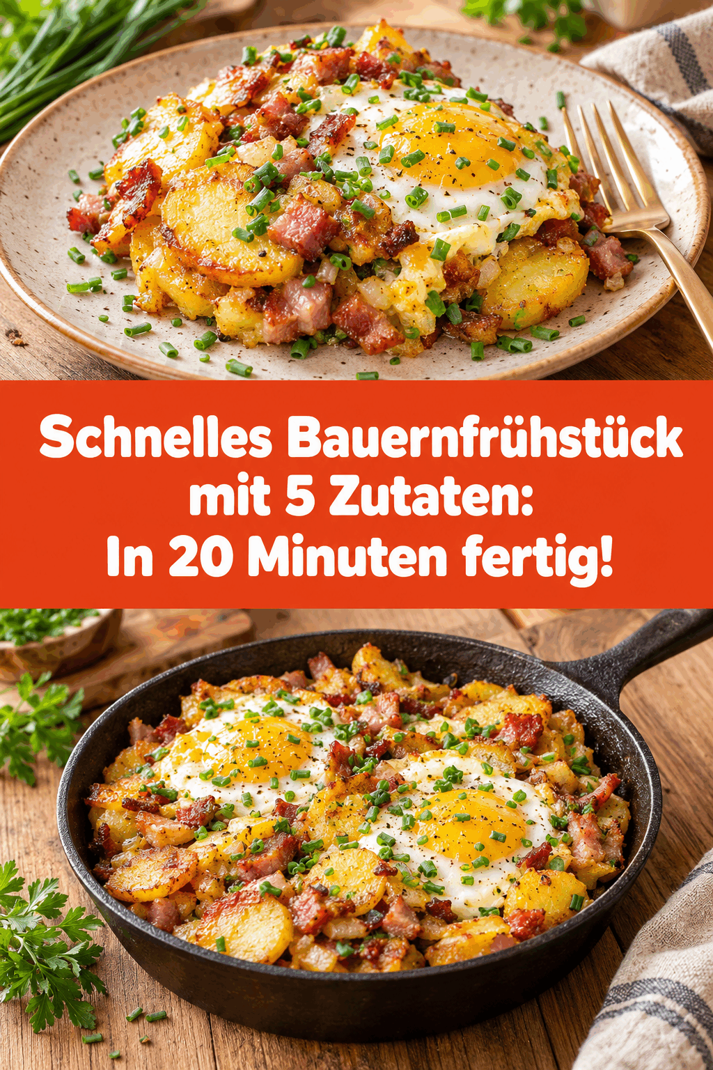 Schnelles Bauernfrühstück mit 5 Zutaten: In 20 Minuten fertig!
