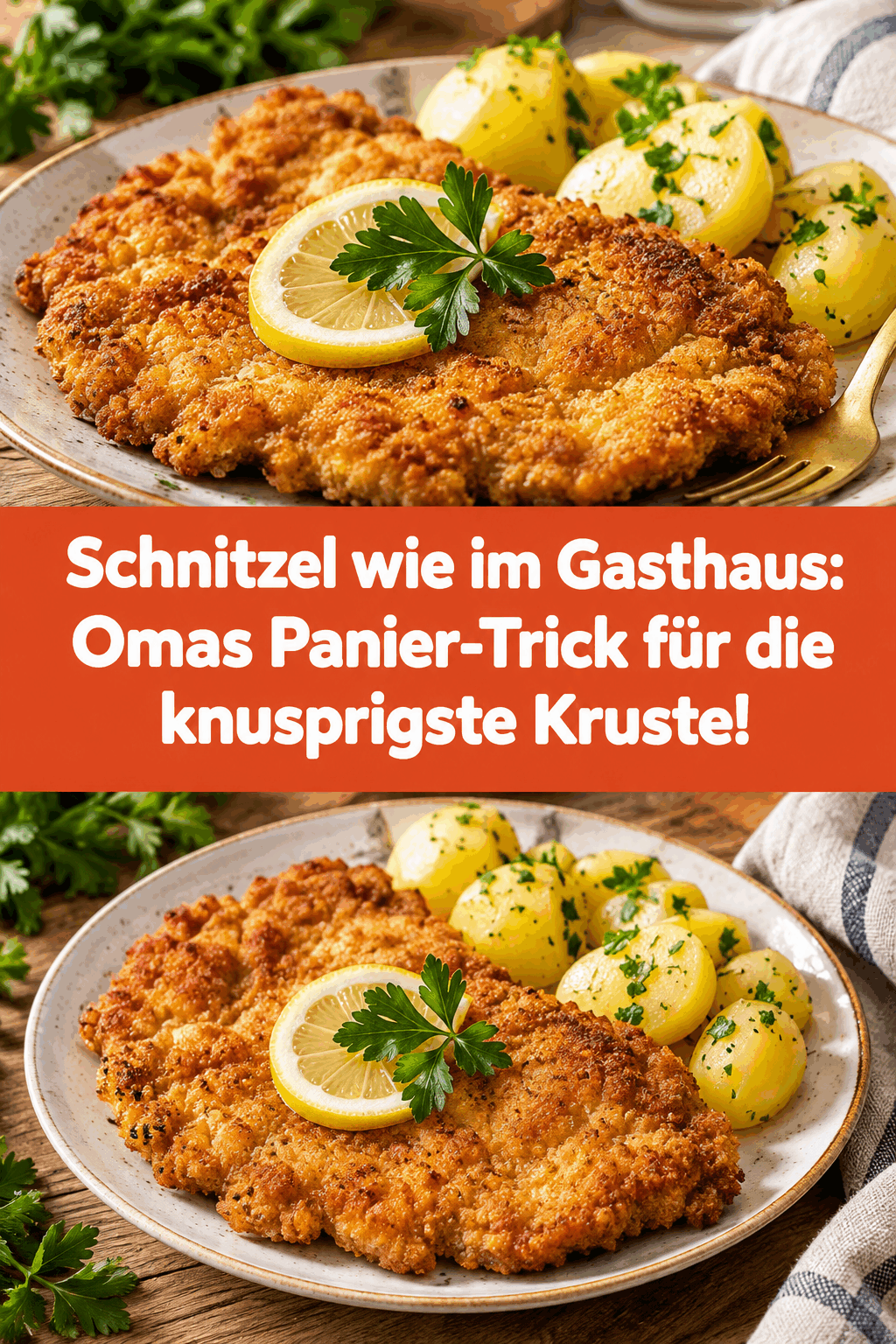 Schnitzel wie im Gasthaus: Omas Panier-Trick für die knusprigste Kruste!