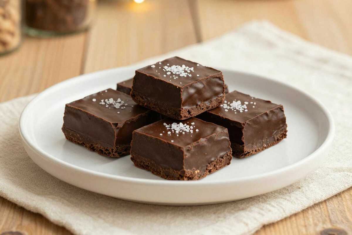 Schokoladen-Fudge mit 3 Zutaten: Das Geschenk aus der Küche!
