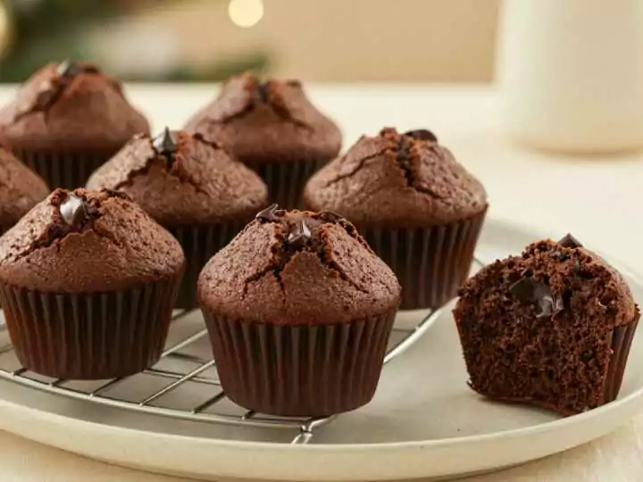 Schokomuffins wie bei McDonald’s: Saftig, schokoladig, 6 Zutaten!