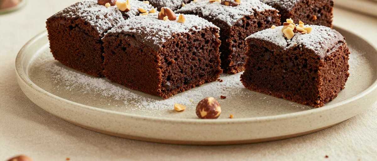 Schoko-Nuss-Kuchen ohne Mehl: Saftig, glutenfrei und mit 200 g Nüssen!