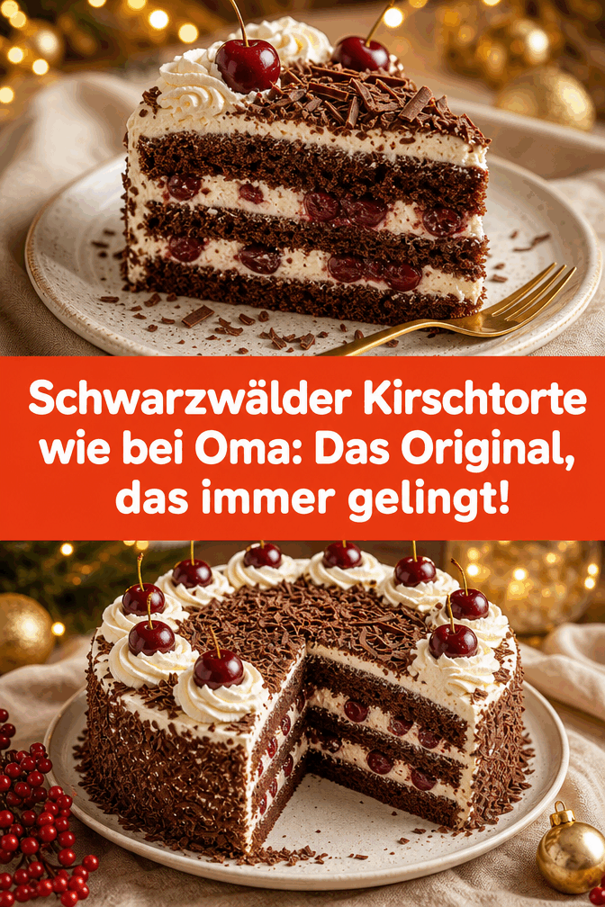 Schwarzwälder Kirschtorte wie bei Oma: Das Original, das immer gelingt!