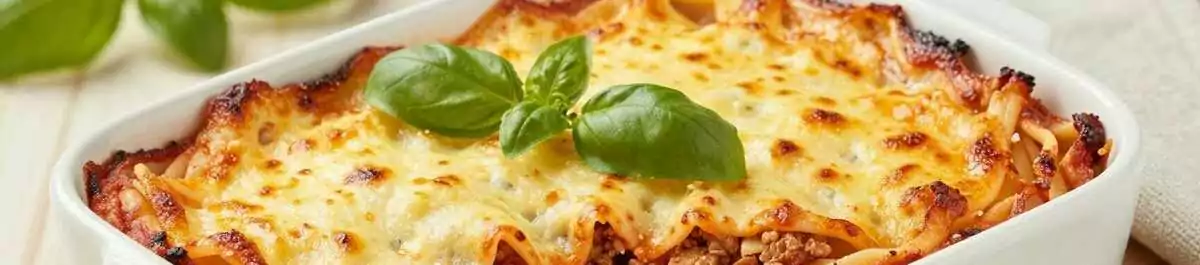 Spaghetti-Auflauf mit Hackfleisch: Der Familienklassiker mit Käse!