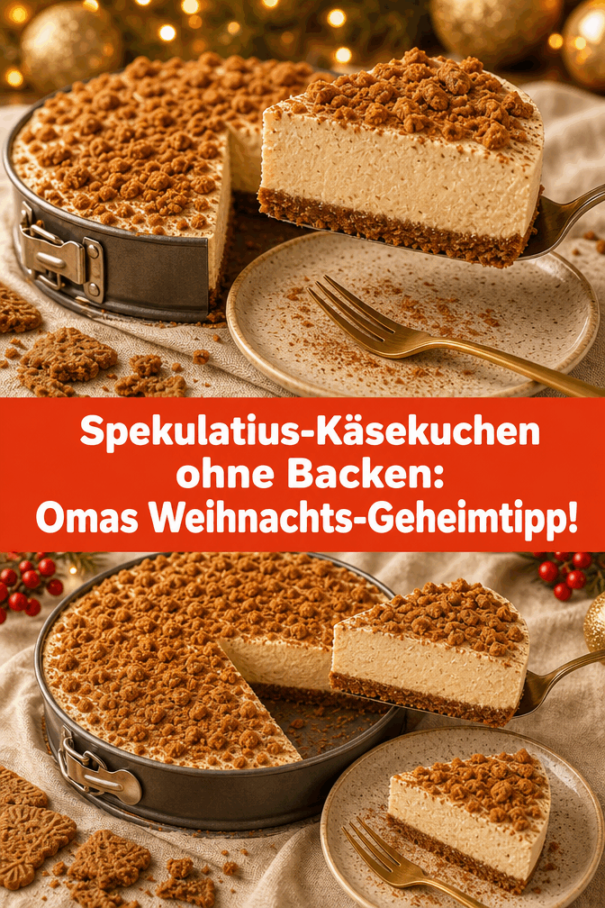 Spekulatius-Käsekuchen ohne Backen: Omas Weihnachts-Geheimtipp!