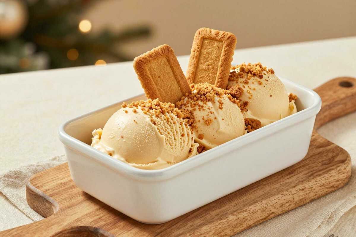 Spekulatius-Eis ohne Eismaschine: Der Weihnachts-Geheimtipp mit 3 Zutaten!