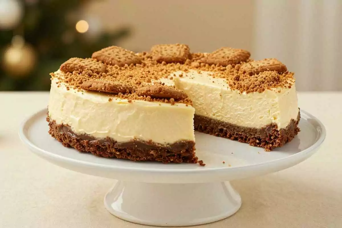 Spekulatius-Torte ohne Backen: 20 Minuten Arbeit, 5 Zutaten!