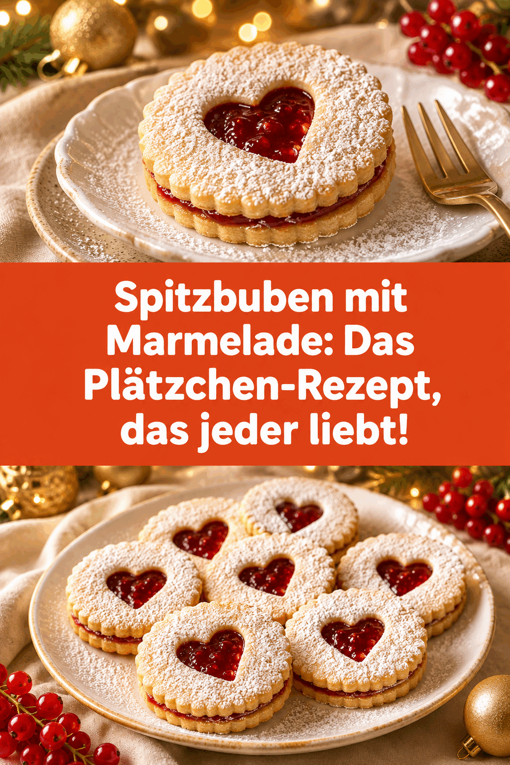 Spitzbuben mit Marmelade: Das Plätzchen-Rezept, das jeder liebt!