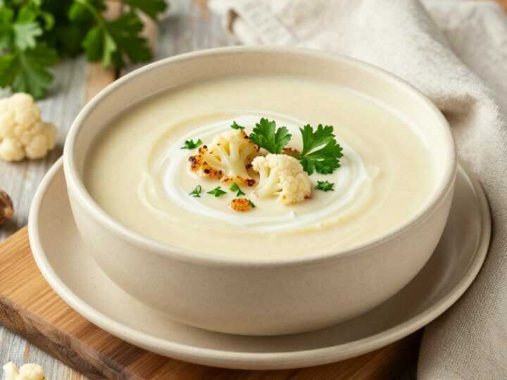 Thermomix Blumenkohlsuppe mit Muskat: 800 g Blumenkohl, sämig püriert!