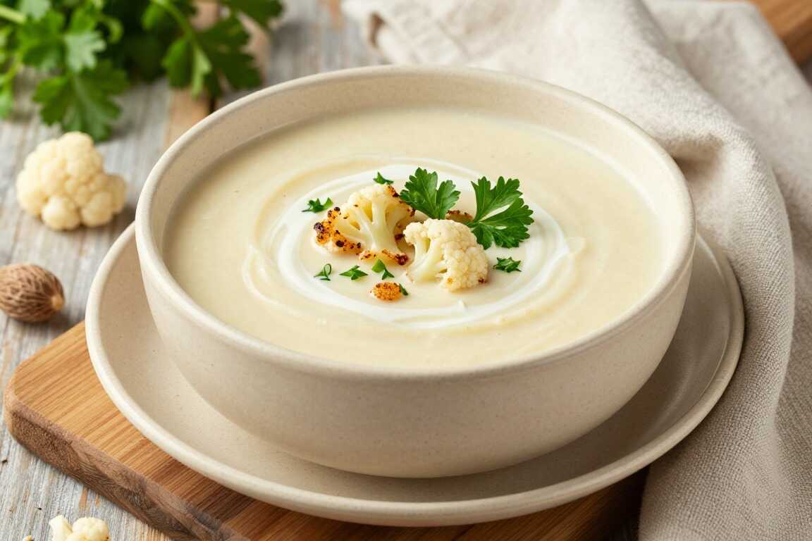 Thermomix Blumenkohlsuppe mit Muskat: 800 g Blumenkohl, sämig püriert!
