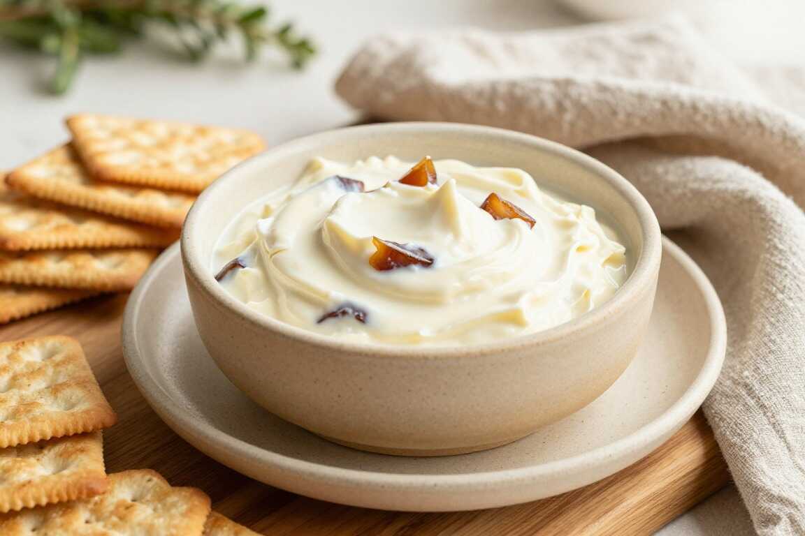 Thermomix Datteldip mit Frischkäse: 200 g Datteln, süß-salzig, in 5 Minuten!