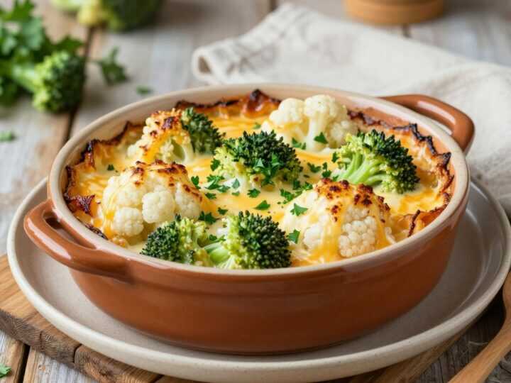 Thermomix Gemüseauflauf-Soße mit Käse: Über Blumenkohl und Brokkoli!