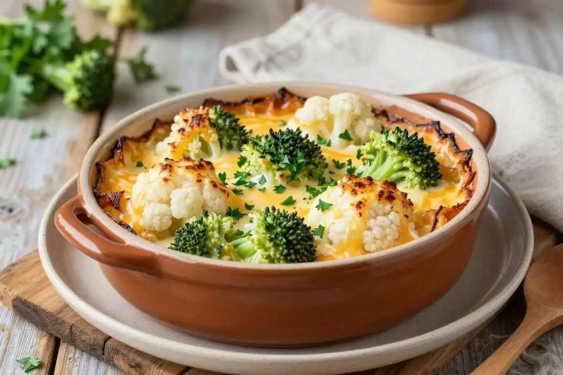 Thermomix Gemüseauflauf-Soße mit Käse: Über Blumenkohl und Brokkoli!