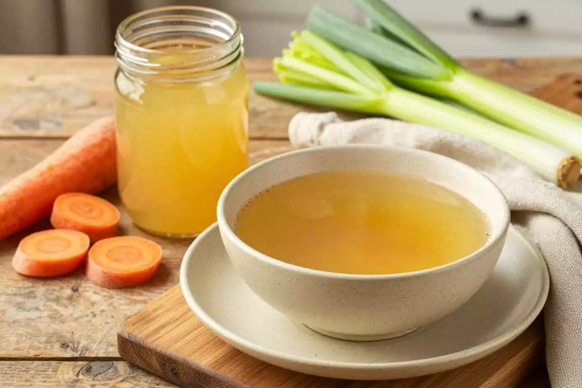 Thermomix Gemüsebrühe klar für Suppen: 2 Liter, aus frischem Gemüse!