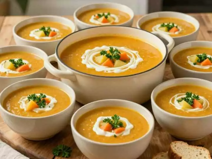 Thermomix Gemüsesuppe für die ganze Familie: Ein Mixtopf, acht Teller!