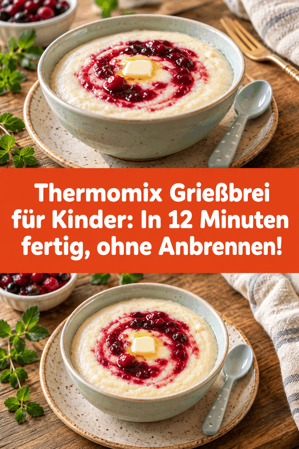Thermomix Grießbrei für Kinder: In 12 Minuten fertig, ohne Anbrennen!