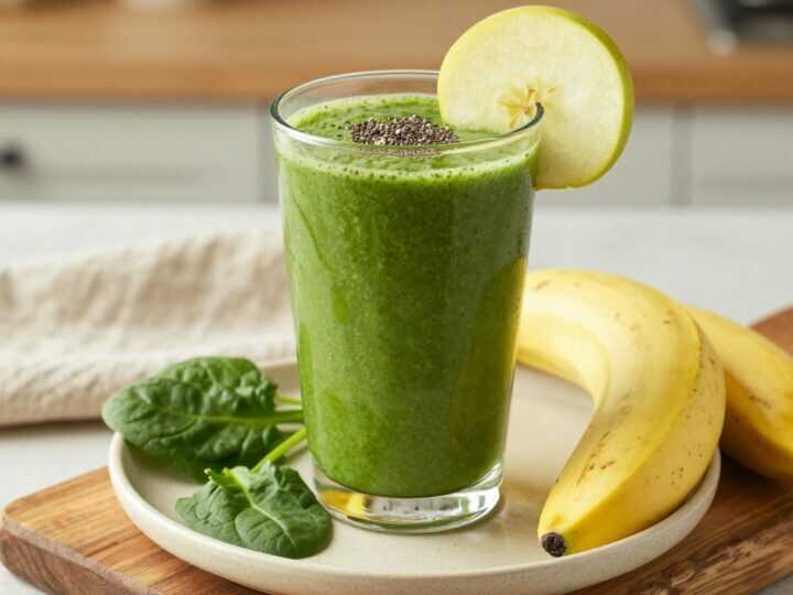 Thermomix Grünes Smoothie-Frühstück: 500 ml, in 60 Sekunden fein gemixt!
