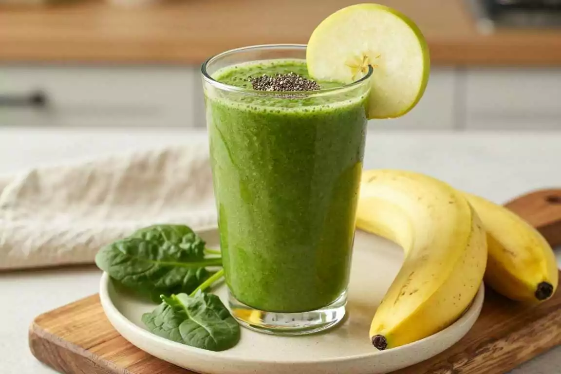 Thermomix Grünes Smoothie-Frühstück: 500 ml, in 60 Sekunden fein gemixt!