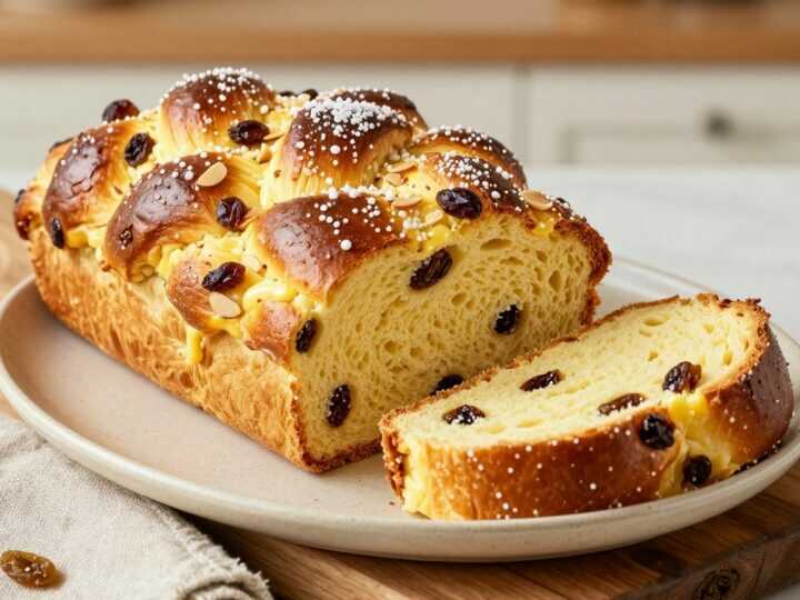 Thermomix Hefezopf mit Rosinen: Teig in 3 Minuten, geflochten und gebacken!