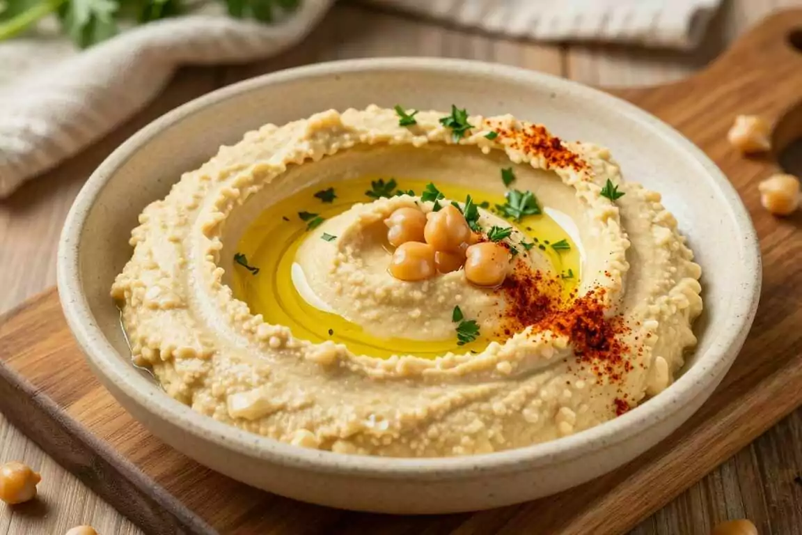 Thermomix Hummus mit Kichererbsen: 400 g Dose, cremig in 90 Sekunden!