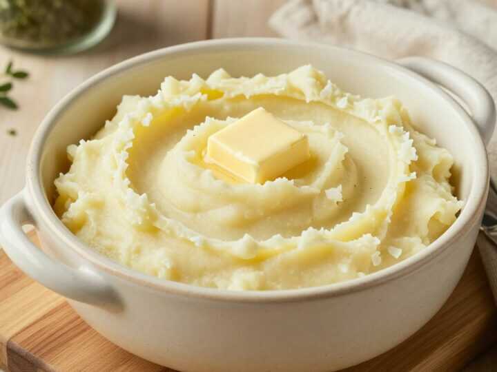 Thermomix Kartoffelpüree mit Butter: 1 kg Kartoffeln, cremig gerührt!