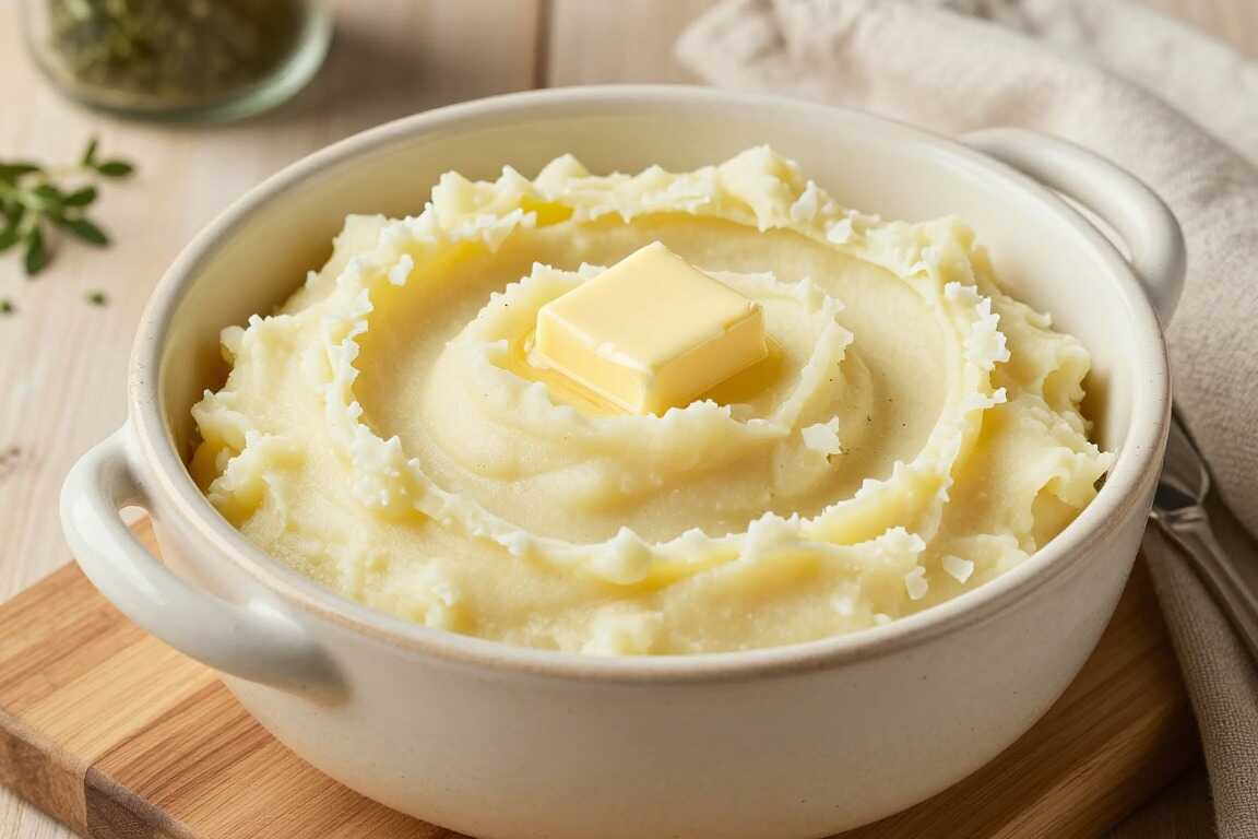 Thermomix Kartoffelpüree mit Butter: 1 kg Kartoffeln, cremig gerührt!
