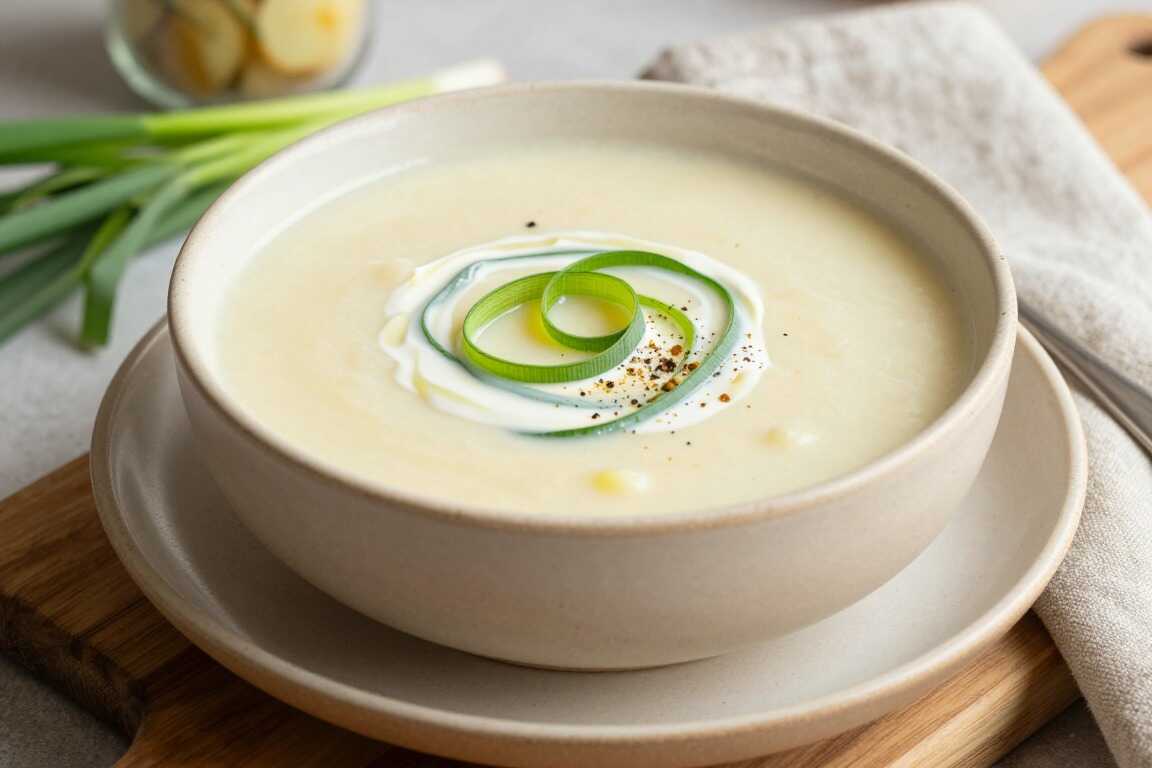 Thermomix Kartoffelsuppe mit Lauch: 800 g Kartoffeln, sämig in 25 Minuten!