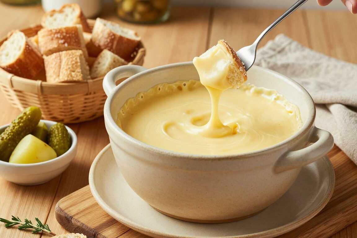 Thermomix Käsefondue für vier Personen: 600 g Käse, ohne Anbrennen!