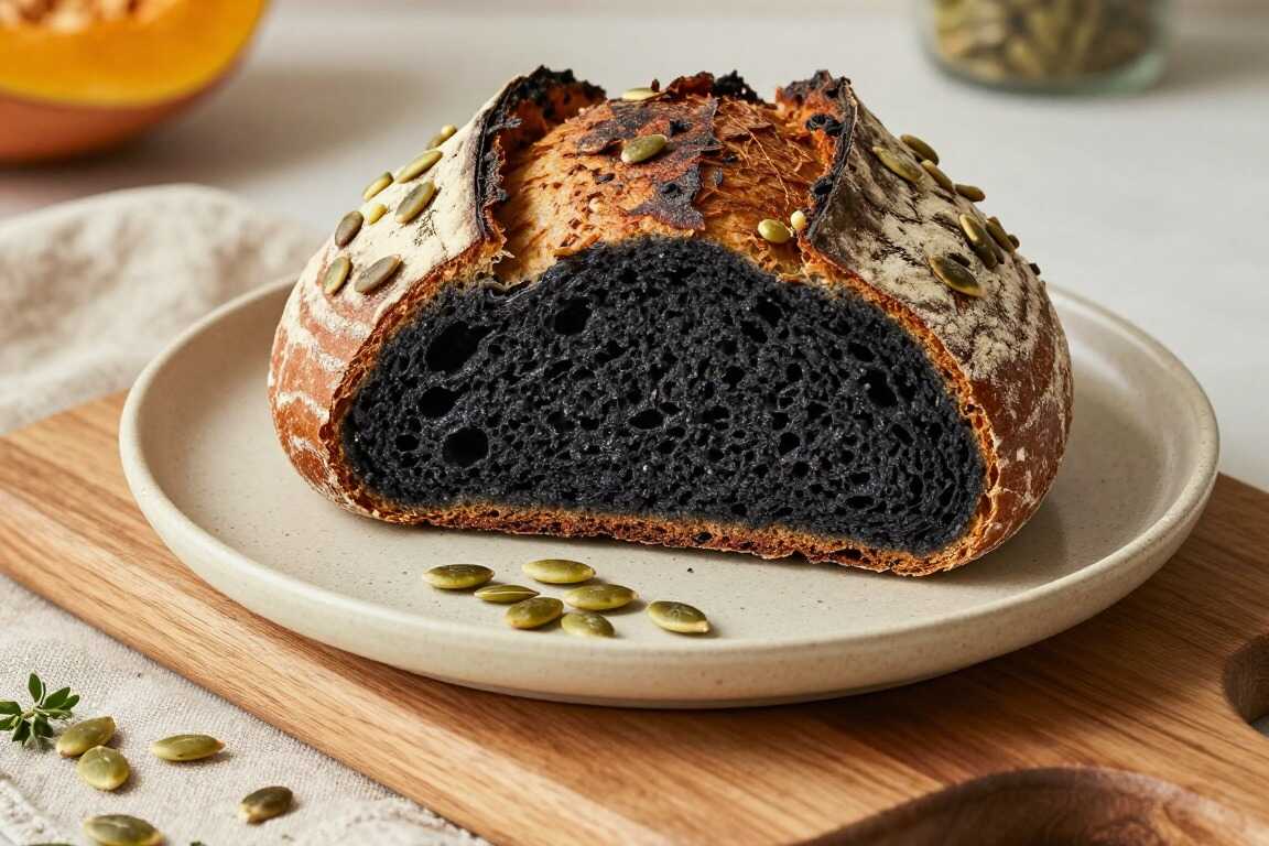 Thermomix Kürbiskernbrot mit Sauerteig: Teig geknetet in 4 Minuten!