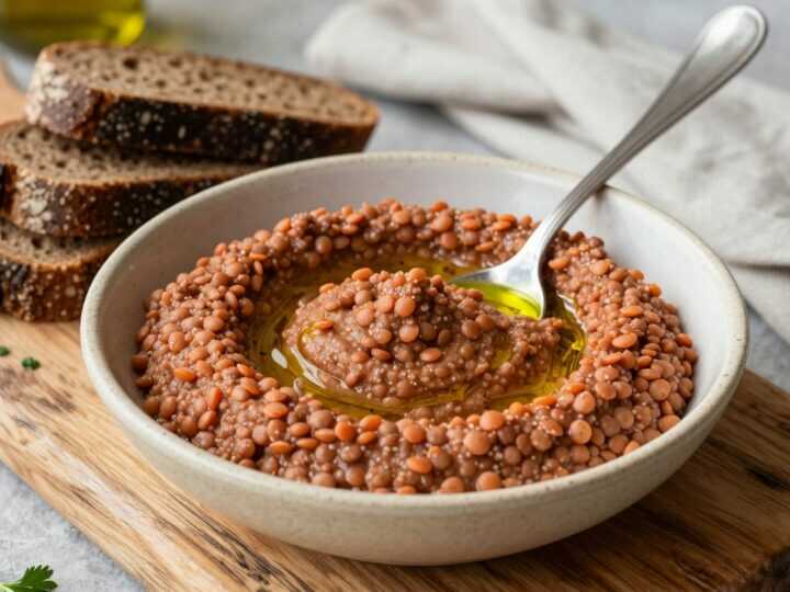 Thermomix Linsen-Dip für Brot: 300 g, herzhaft gewürzt, in 3 Minuten!