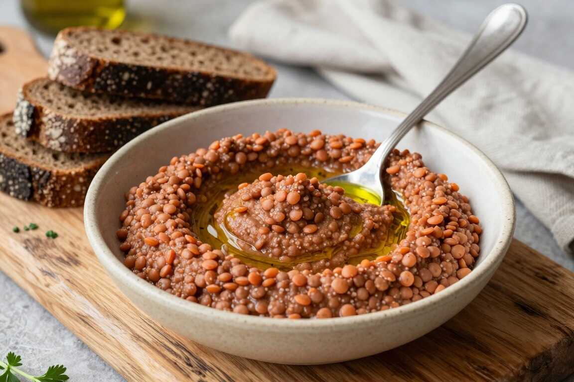 Thermomix Linsen-Dip für Brot: 300 g, herzhaft gewürzt, in 3 Minuten!