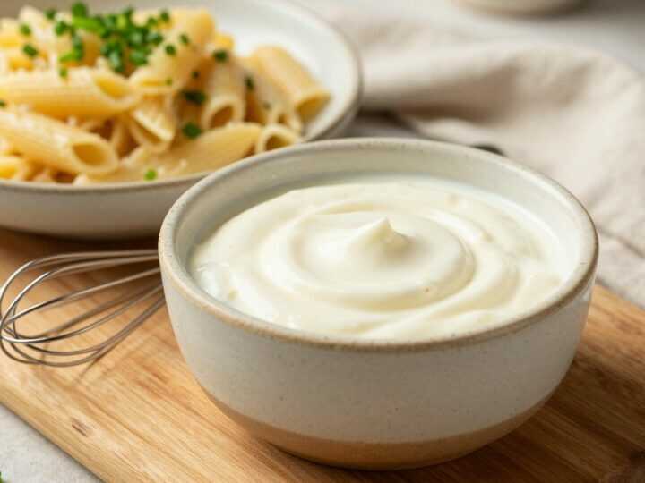 Thermomix Nudelsalat-Dressing mit Joghurt: Für 500 g Nudeln, in 30 Sekunden!
