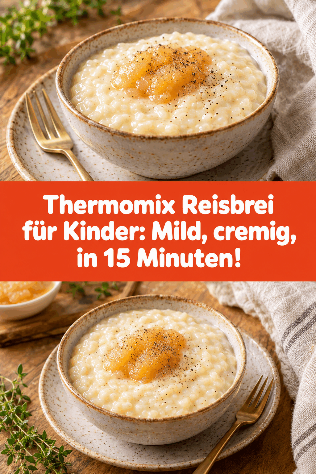 Thermomix Reisbrei für Kinder: Mild, cremig, in 15 Minuten!