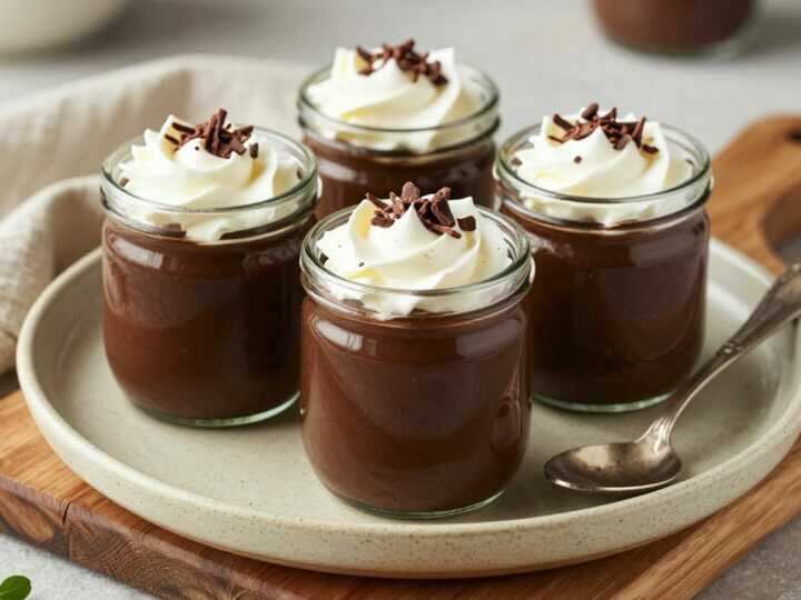 Thermomix Schokoladenpudding selbst gemacht: Vier Gläser, ohne Tütenpulver!