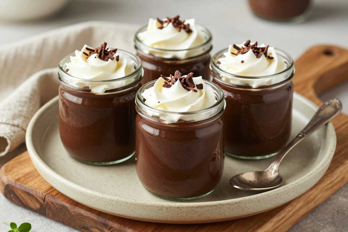 Thermomix Schokoladenpudding selbst gemacht: Vier Gläser, ohne Tütenpulver!
