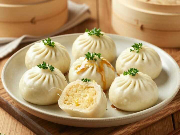 Thermomix Semmelknödel aus altem Brot: Sechs Knödel, im Varoma gegart!