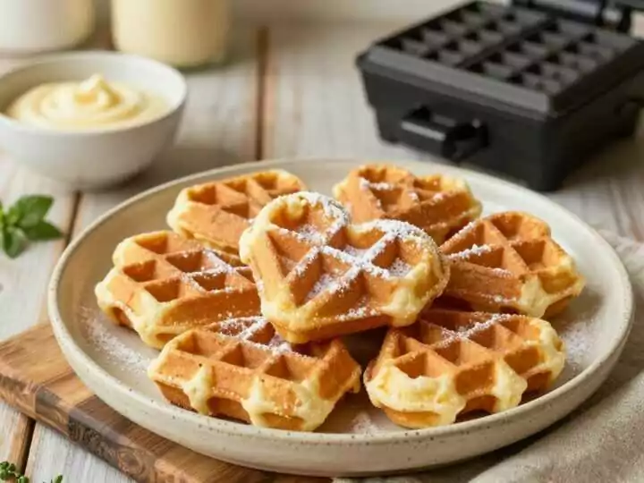 Thermomix Waffelteig in 30 Sekunden: Zwölf Waffeln, ohne Klümpchen!