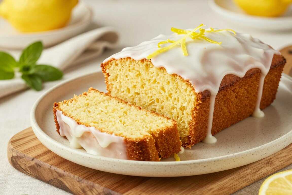 Thermomix Zitronenkuchen mit Guss: Saftig, eine Kastenform, 50 Minuten!