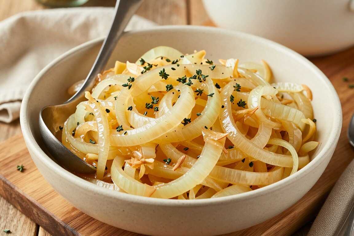 Thermomix Zwiebelschmelze für Suppen: 500 g Zwiebeln, glasig ohne Anbrennen!