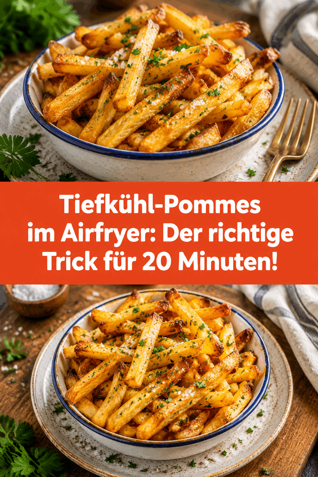 Tiefkühl-Pommes im Airfryer: Der richtige Trick für 20 Minuten!