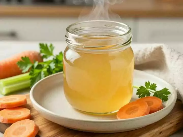Vegane Gemüsebrühe selbst gemacht: Aus Resten, hält im Glas zwei Wochen!