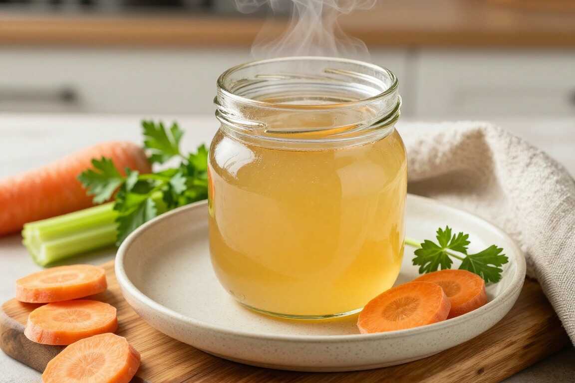 Vegane Gemüsebrühe selbst gemacht: Aus Resten, hält im Glas zwei Wochen!